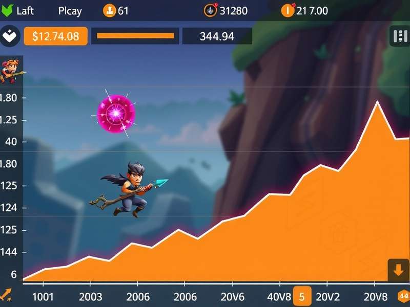 Graph showing Ginger Onslaught download growth in India